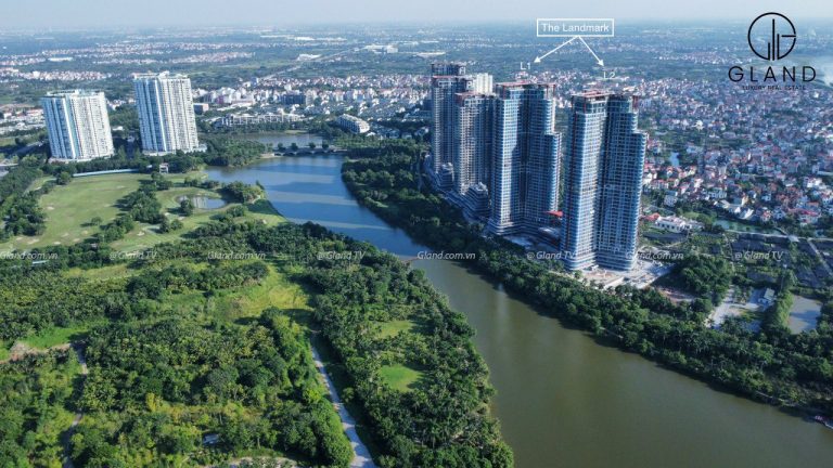 Vị trí chung cư Landmark Ecopark trước Hồ Thiên Nga
