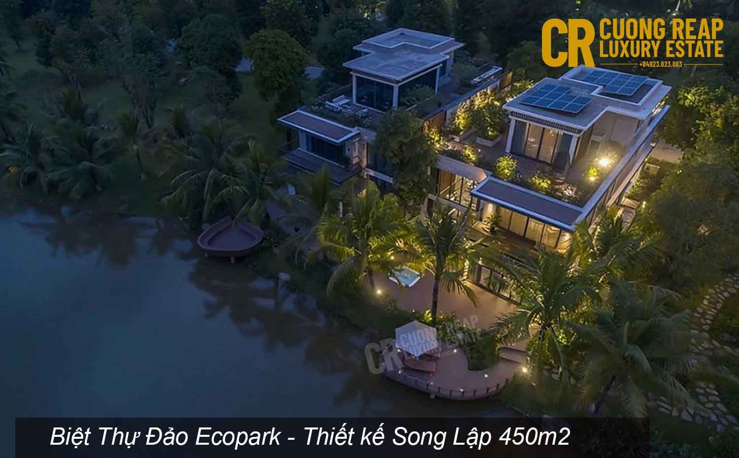 Mẫu thiết diện tích 450m (15x30m) - Ecopark Grand The Island