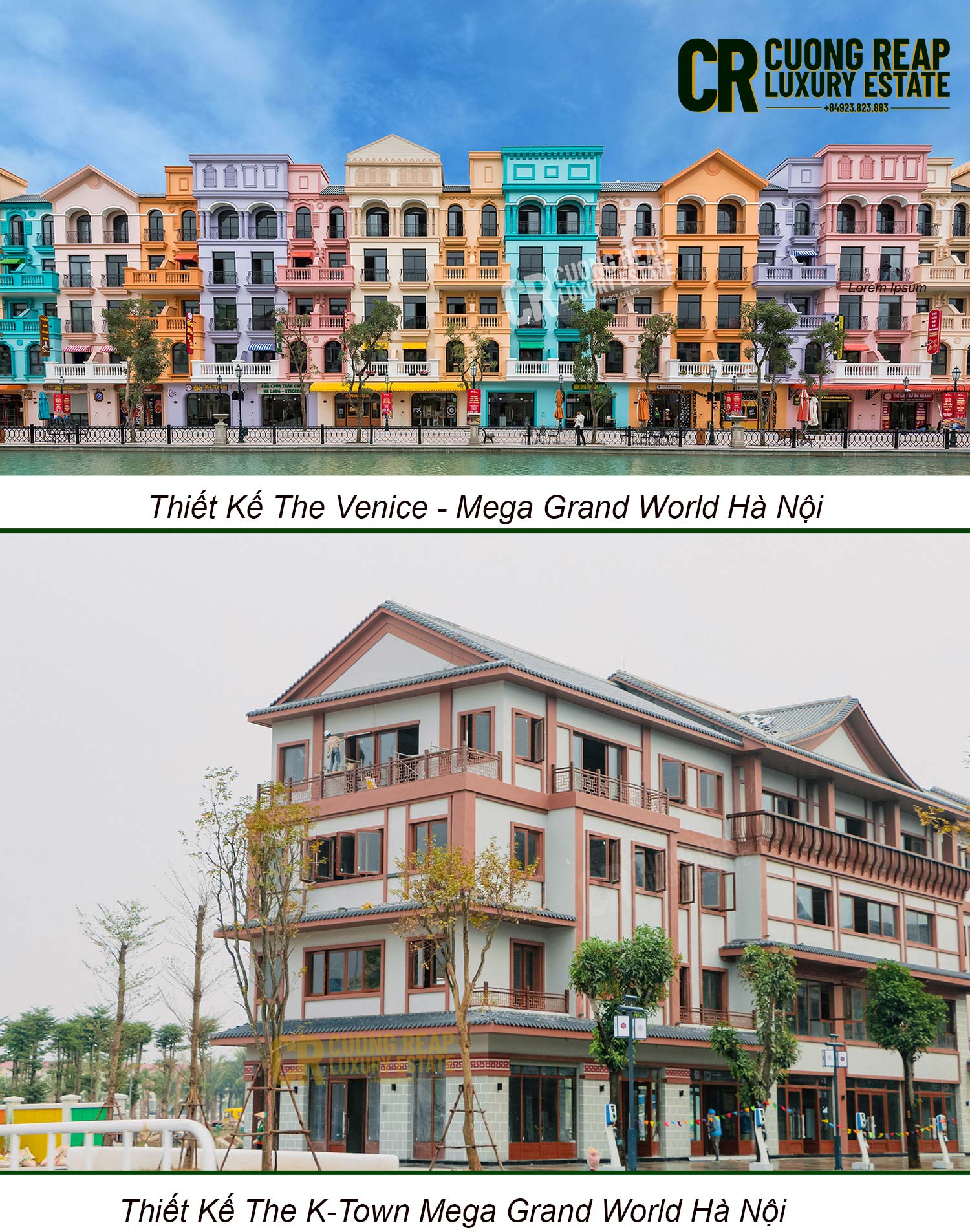 Thiết kế Shophouse Mega Grand World Hà Nội - Vinhomes Ocean Park 3