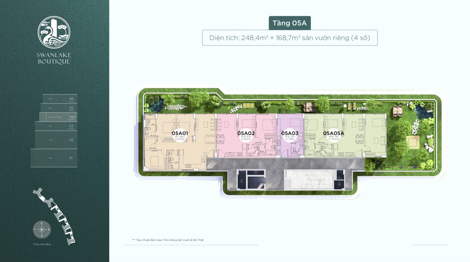 Sàn tầng 4 Swanlake Boutique Onsen Ecopark