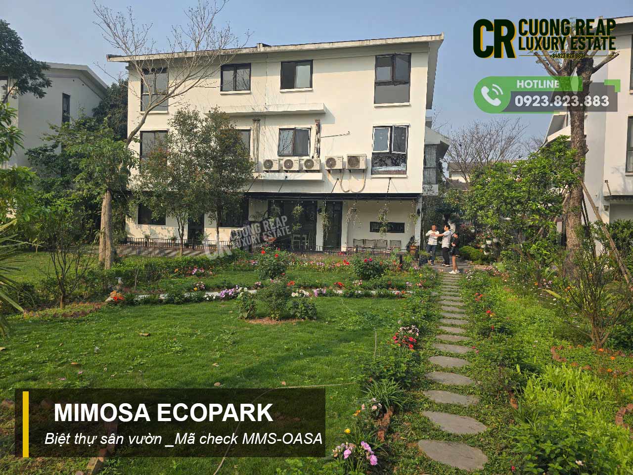 Một lô biệt thự Mimosa với sân vườn rộng lớn