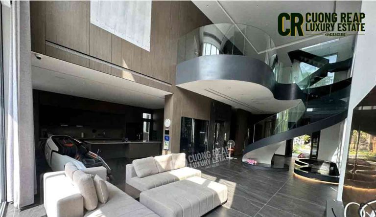 cho thuê biệt thự đảo Ecopark 450m² - Ảnh phòng khách