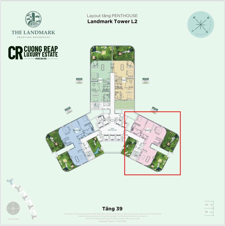 Bán penthouse Ecopark Landmark L239PH01