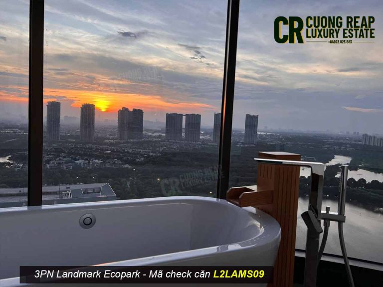 Cho thuê 3pn Landmark Ecopark - View Hồ & Sông Hồng ngắm hoàng hôn