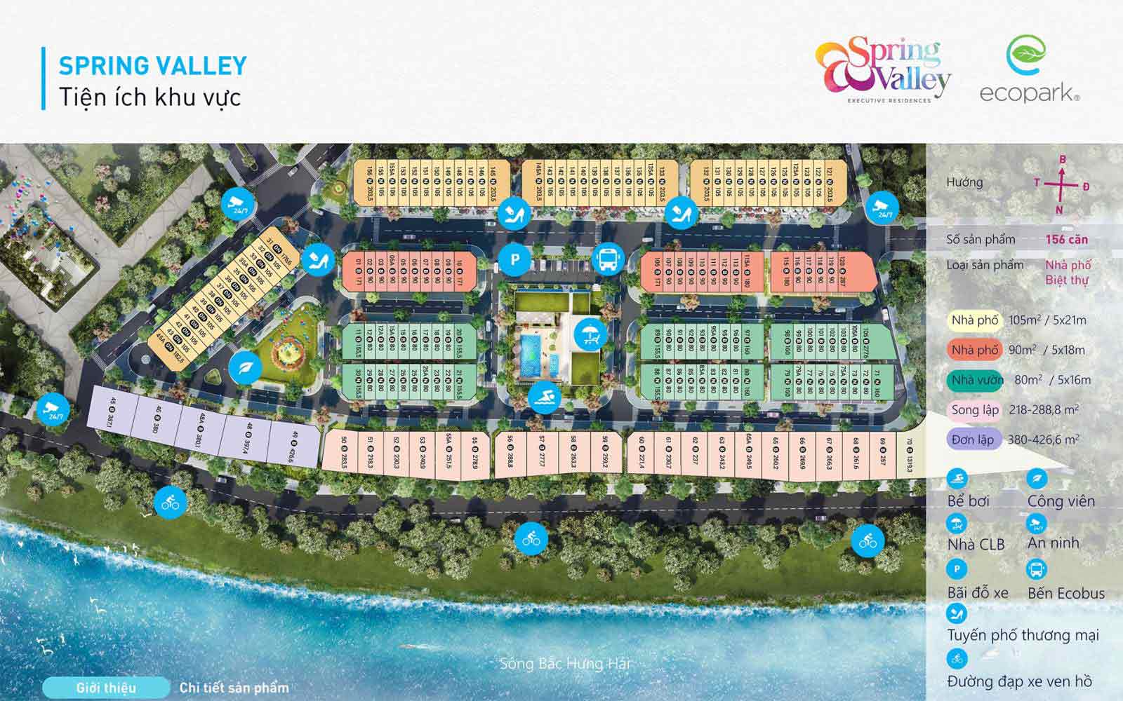 Bản Đồ 1C Ecopark Spring Valley Thung Lũng Mùa Xuân