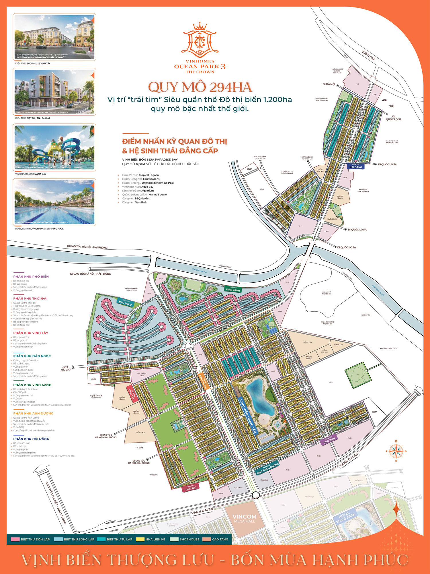 Bản đồ Vinhomes Ocean Park 3 Hưng Yên