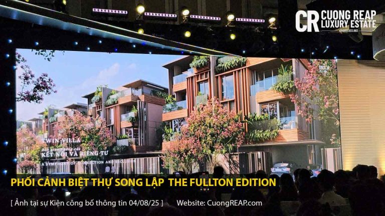 Phối cảnh biệt thự song lập The Fullton Edition Ocean Park 3 Hưng Yên