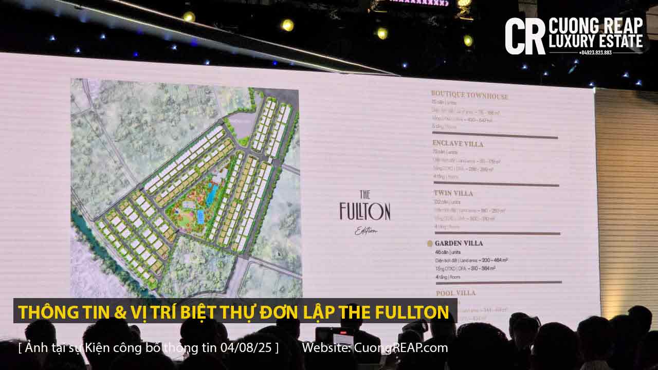 Vị trí biệt thự đơn lập The Fullton Edition Ocean Park 3 Hưng Yên