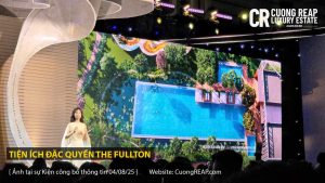 Bể bơi The Fullton nằm trong không gian xanh mát của công viên gần 2ha