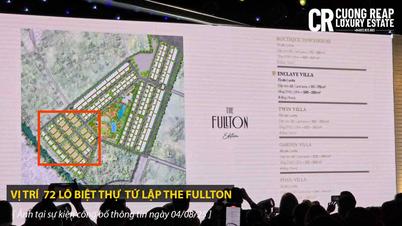 Vị trí biệt thự tứ lập The Fullton Edition Ocean Park 3 Hưng Yên