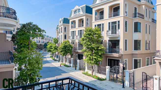 Mặt trước biệt thự song lập đảo Ngọc Trai Ocean Park 2