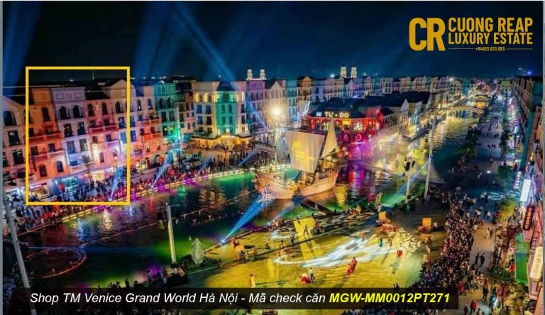 Bán Shophouse Venice Mặt Sông Mega Grand World Hà Nội